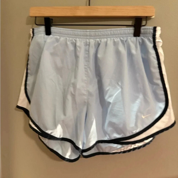 Nike Women's Light Blue Running Shorts - Picture 1 of 6